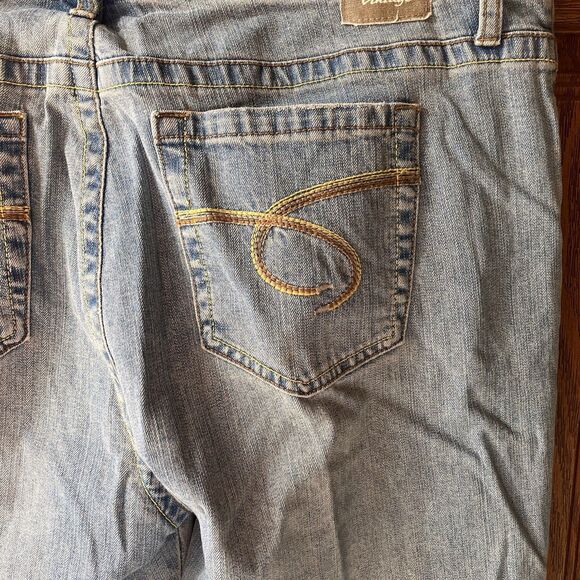 Vtg Z Cavaricci Jeans Womens High Rise Embroidered flower Straight Leg Boho S 14 - Picture 11 of 16